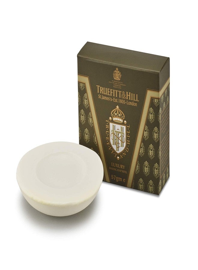 Truefitt & Hill Luxury Shaving Soap Refill (For Mug) 60gm | Signature Product of Truefitt and Hill | Essential Grooming Collection For Men | Suitable For All Skin Types - Image 1